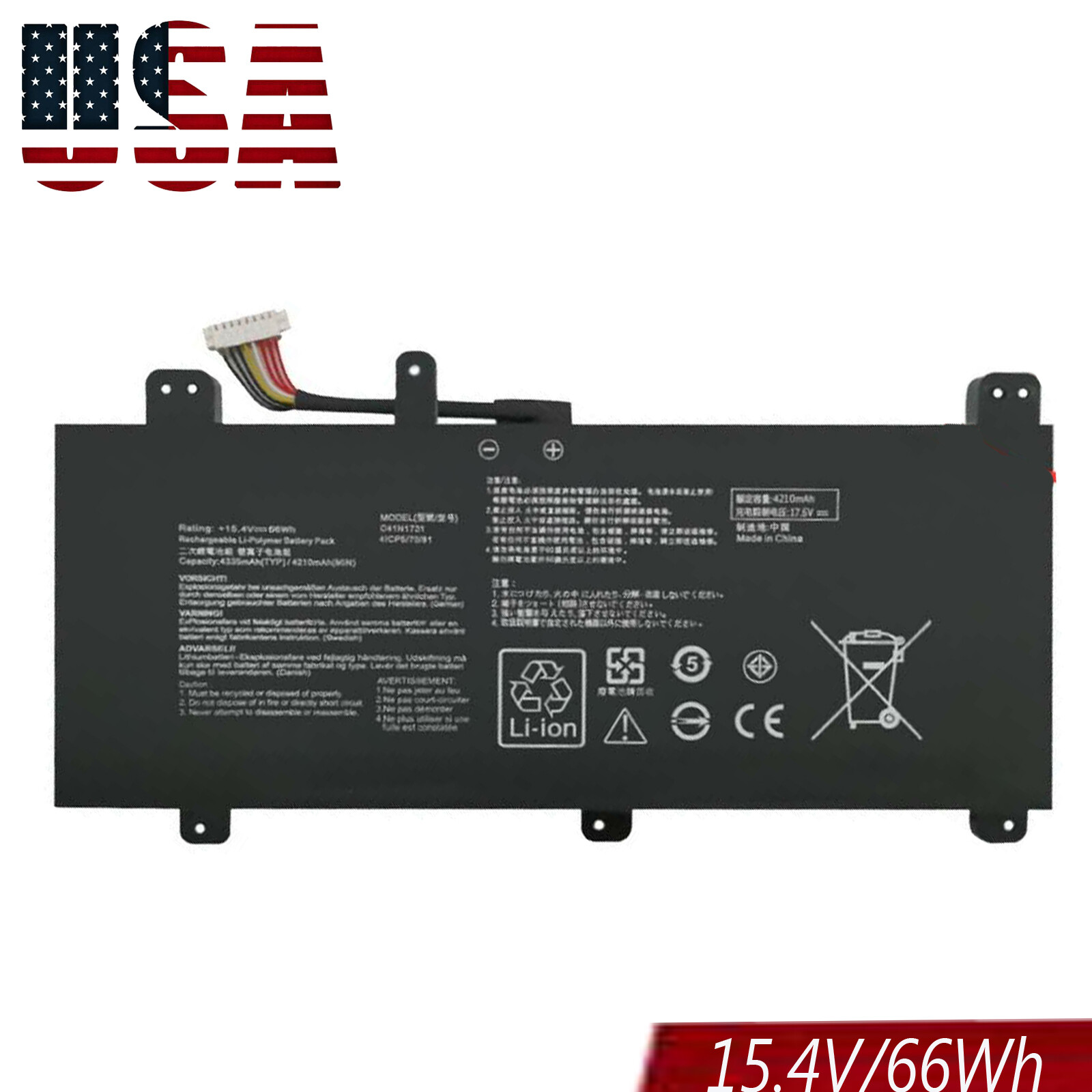  C41N1731 Battery For ASUS ROG Strix SCAR II GL704 GL704G GL704GM GL704GW GL704G