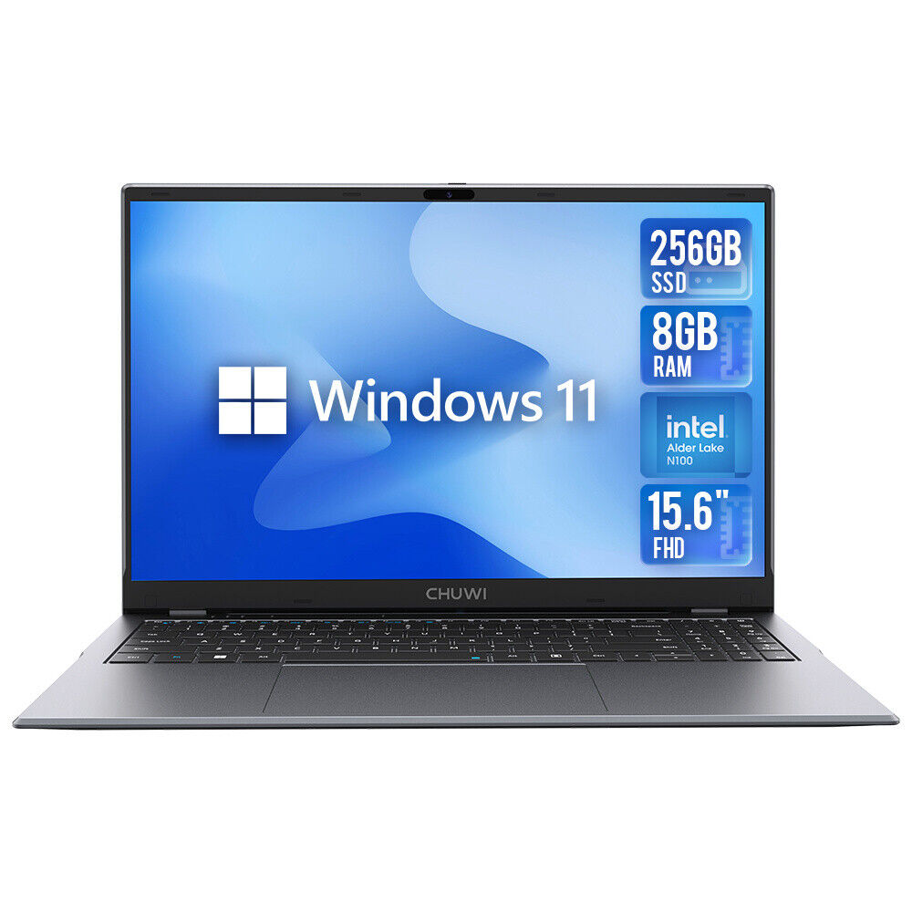 CHUWI 15.6''GemiBook Plus Windwos 11 Laptop Intel Alder Lake N100 8G 256G 3.4GHz
