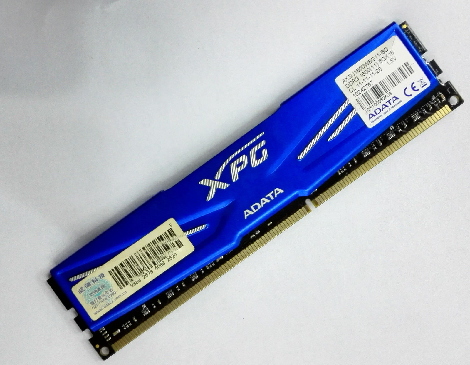 ADATA XPG 8GB Desktop RAM DDR3 1600MHz A-DATA AX3U1600W8G11-BD XMP Original DIMM
