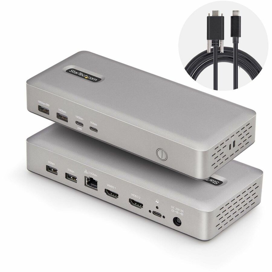 StarTech Dual-Monitor USB4 Docking Station, Dual 4K 120Hz or Single 8K 60Hz