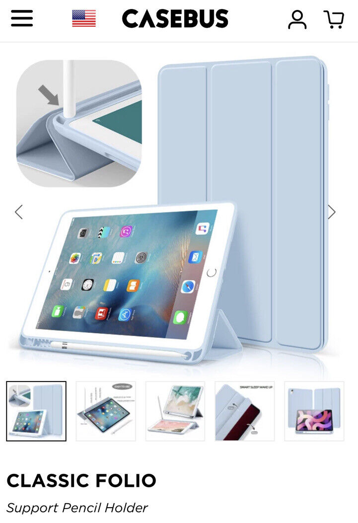 Casebus iPad 10 Classic Folio Case (2022 10.9 In)