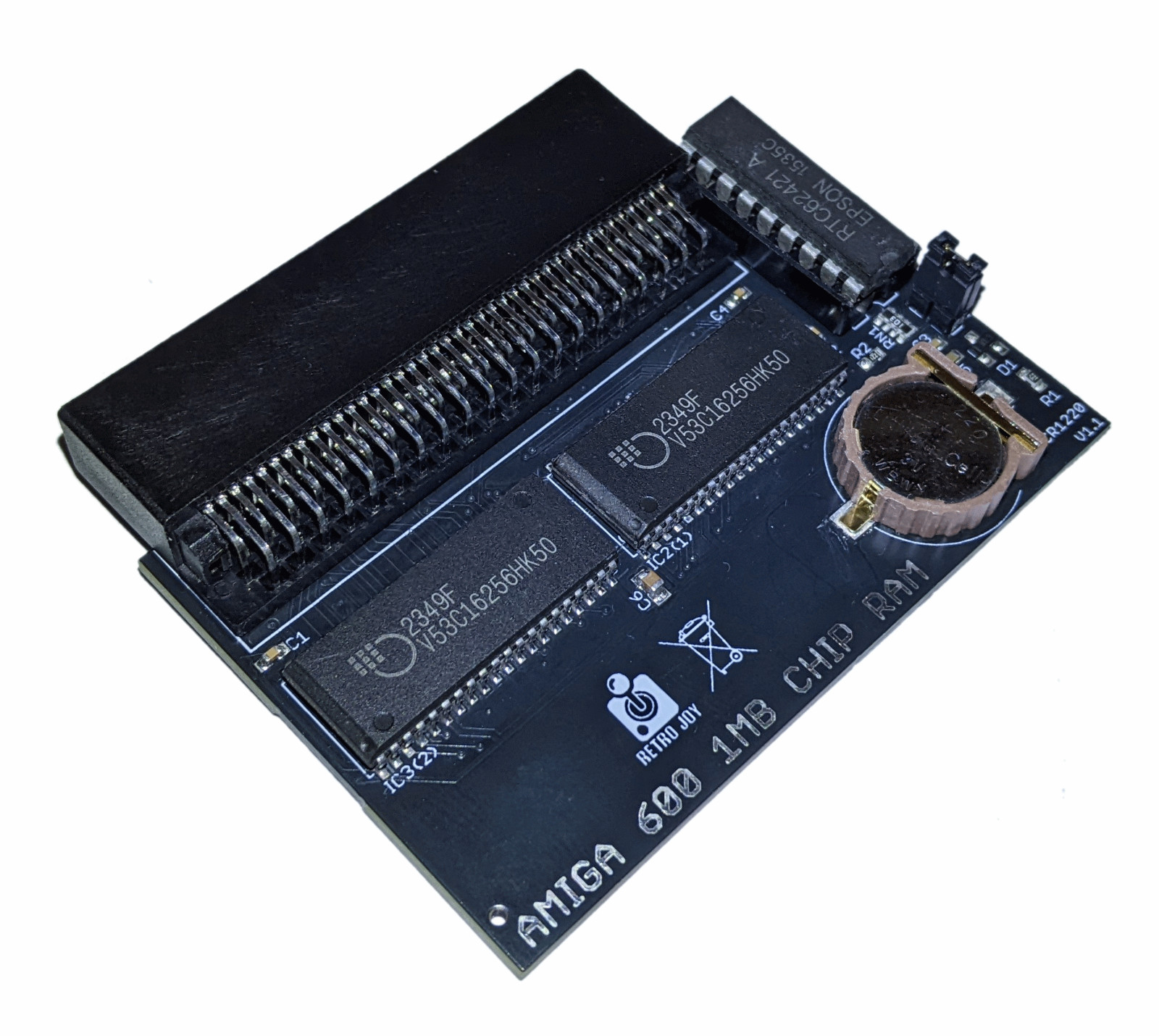 Amiga 600 RAM 1MB Extra CHIP Trapdoor Memory Expansion with RTC Real Time Clock
