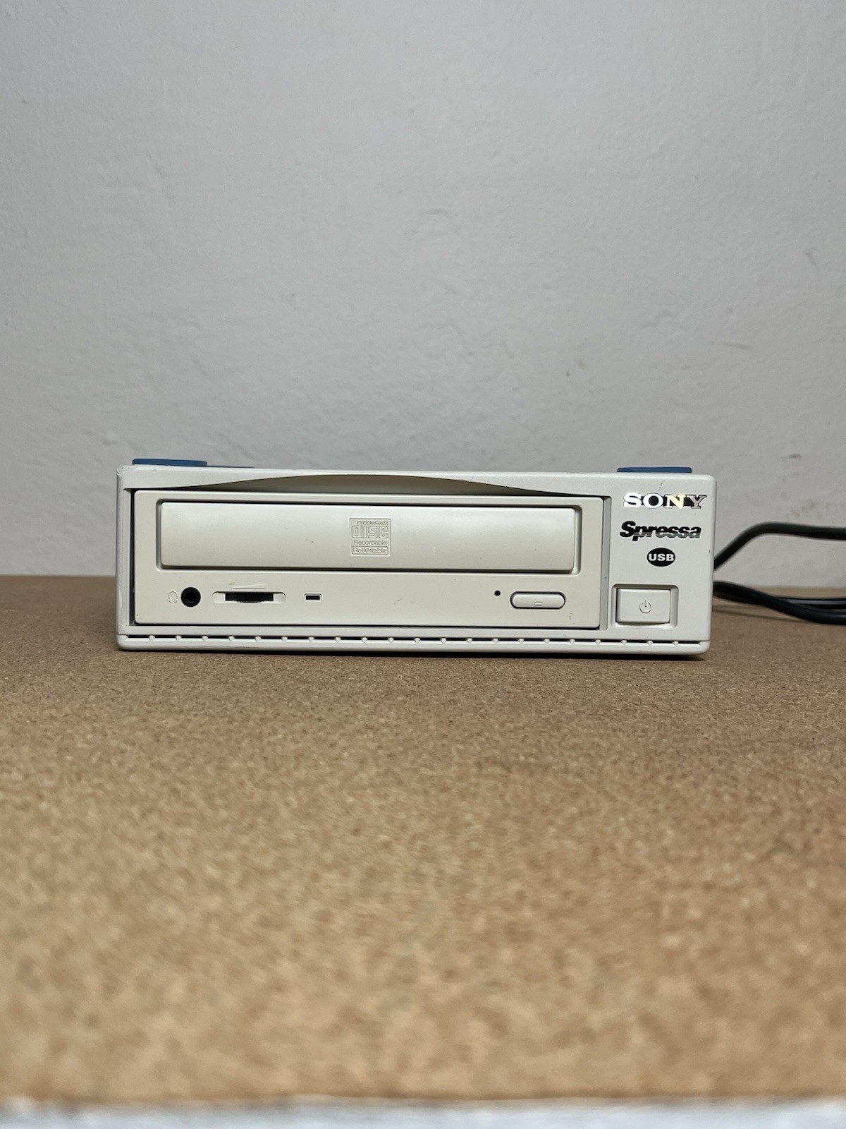 Sony Spressa CRX 100E/X2 CD-RW Drive for Vintage Computers, Powers On/Ejects