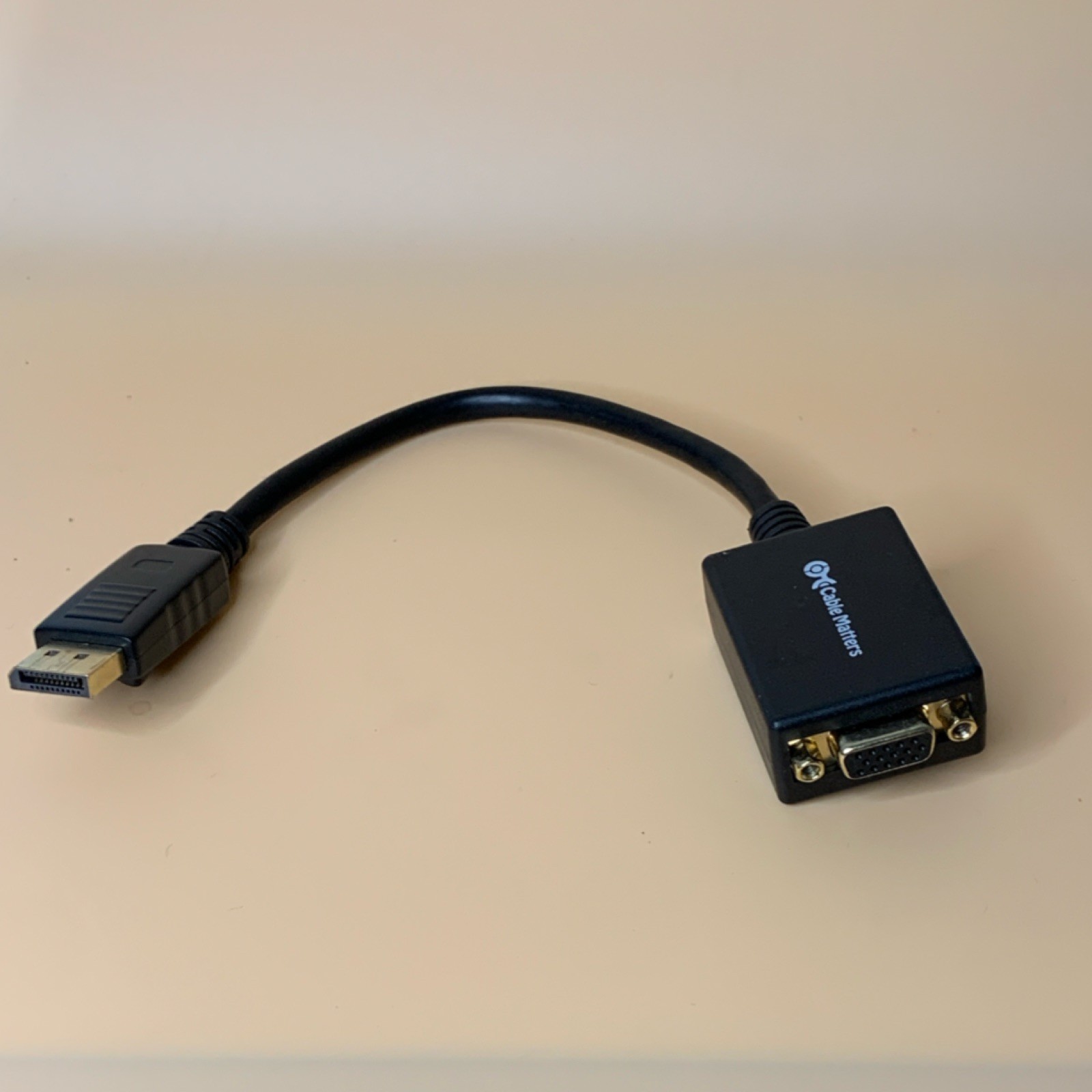 Cable Matters DisplayPort Male to VGA/SVGA D-Sub Female Adapter Black
