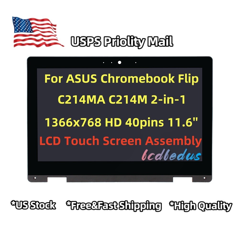 90NX0291-R20010 For ASUS Chromebook Flip C214MA C214M 2-in-1 LCD Touch Screen HD
