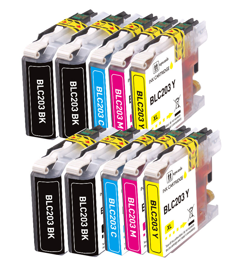 10 PK Premium Ink fits Brother LC203 Series MFC-J680DW MFC-J885DW MFC-J4420DW
