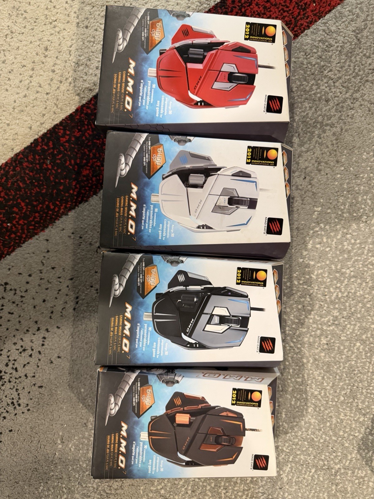 Set Of Mad Catz M.M.O. 7 Gaming Mouse **Extremely Rare**