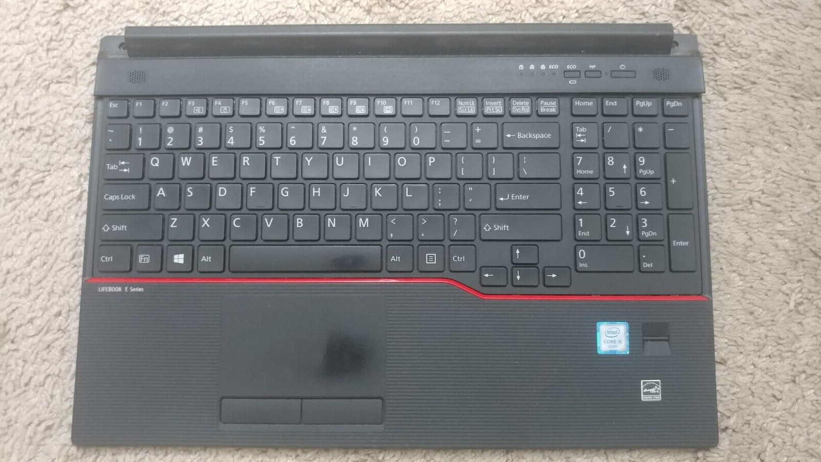 Used Genuine Fujitsu Lifebook E546 Laptop Palmrest keyboard touchpad