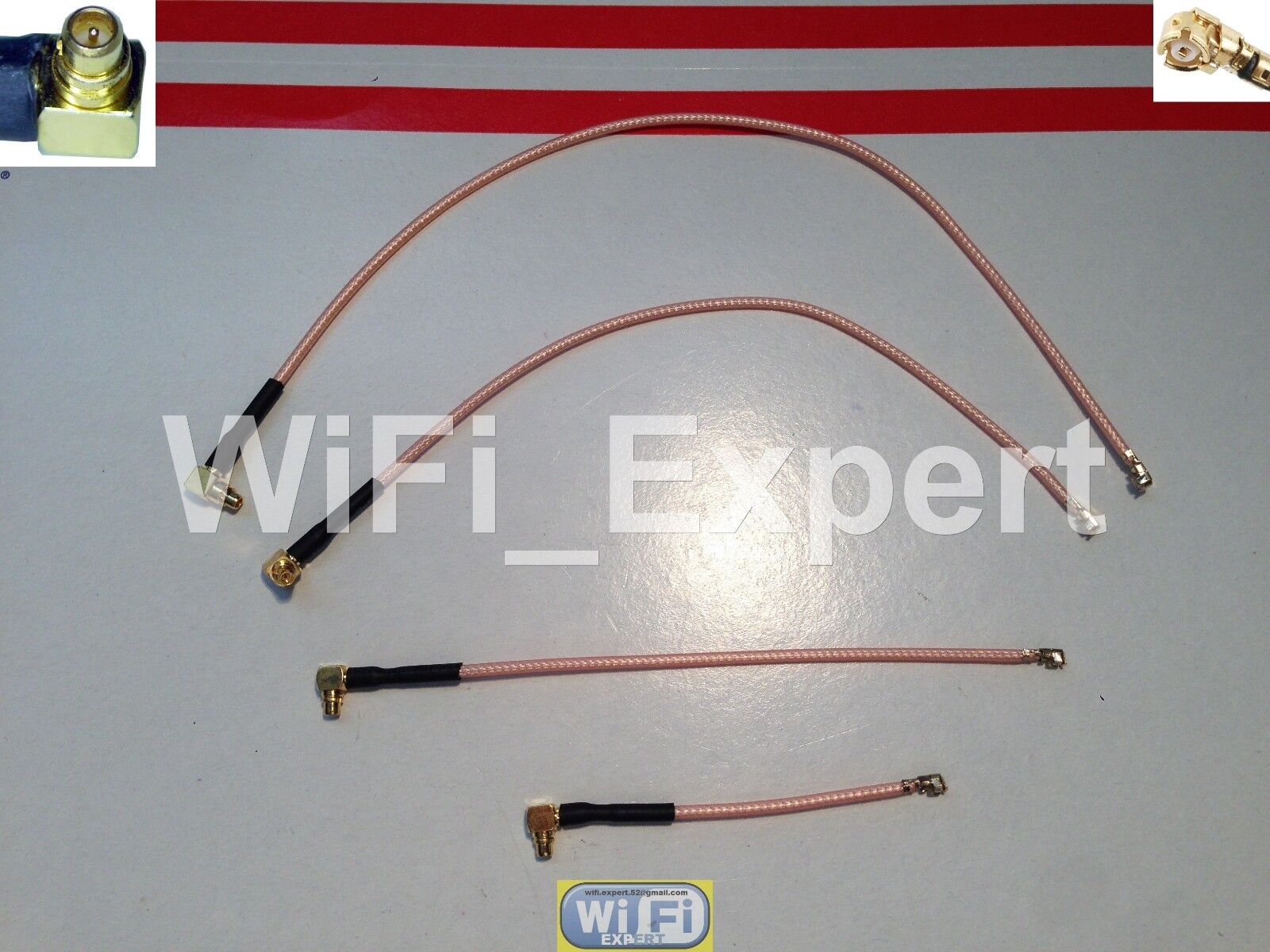 2-8in RG178 MMCX Male Right Angle U.FL IPX Pigtail Cable WIFI Wireless LOW LOSS