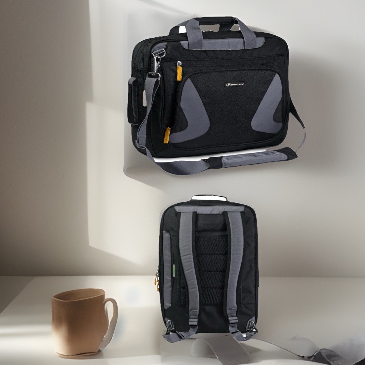 Brenthaven Zero Impact Limited Edition Convertible Crossover Laptop Bag Backpack