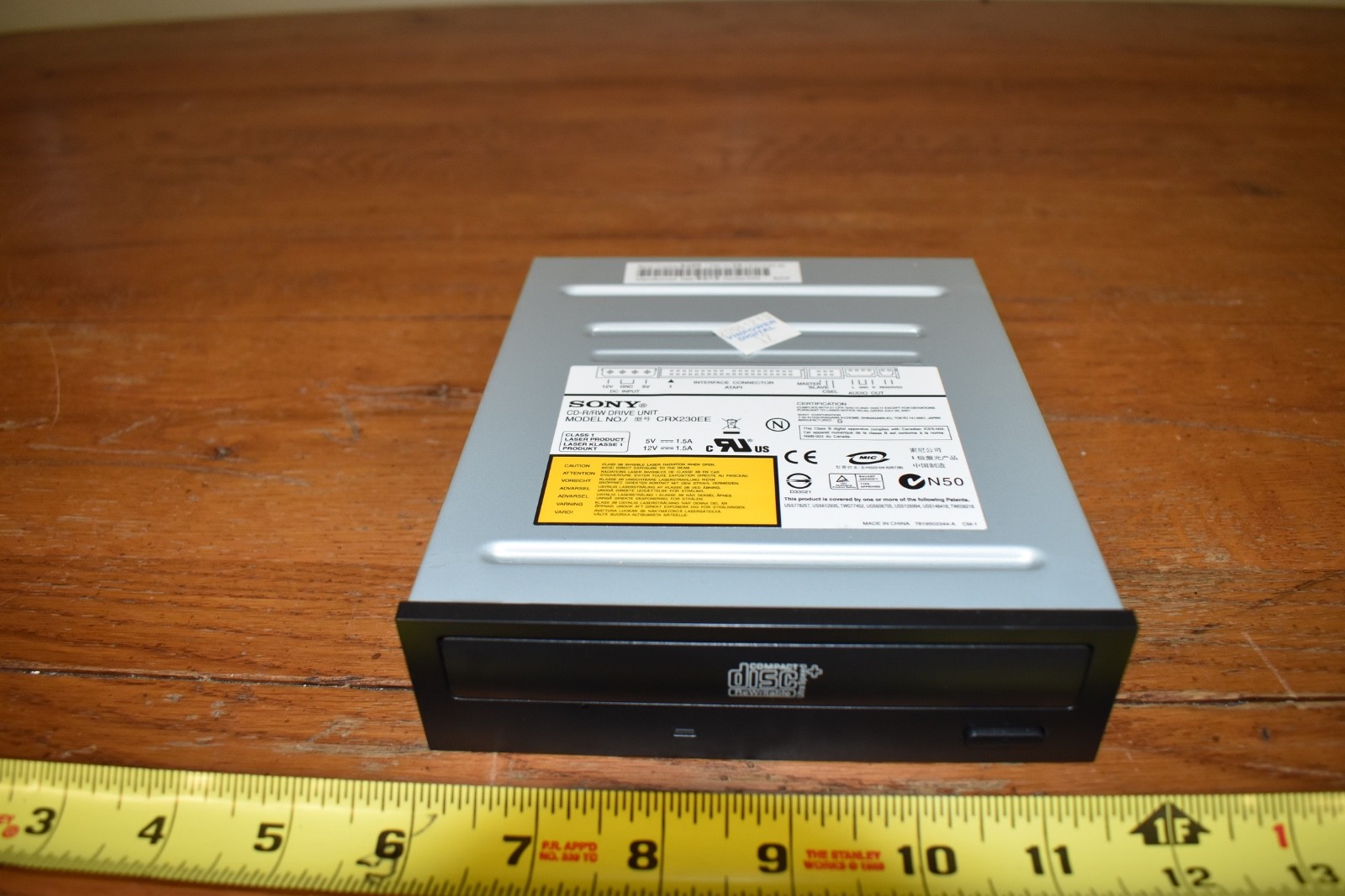 Sony CD-R/RW Drive Unit Model# CRX230EE Used
