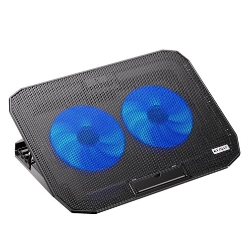 Ultra Slim Laptop Cooling Pad Dual Fan Adjustable Stand for 10 to 15.6 Inch PCs