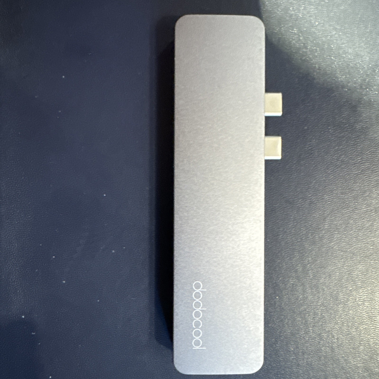 Aluminum Alloy 7-in-1 Multiport Hub with Dual USB-C Connectors DC66GY-1