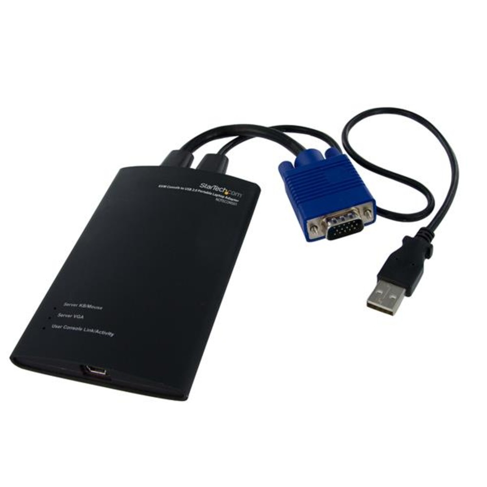 Startech Notecons01 Crash Cart Adapter Kvm Console Laptop Usb Vga Portable