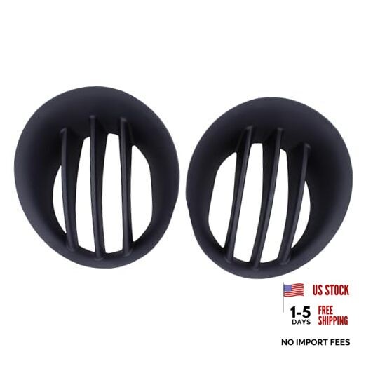 Front Driver and Passenger Side Fog Light Cover Bezel for Ram 1500 2003-2008,