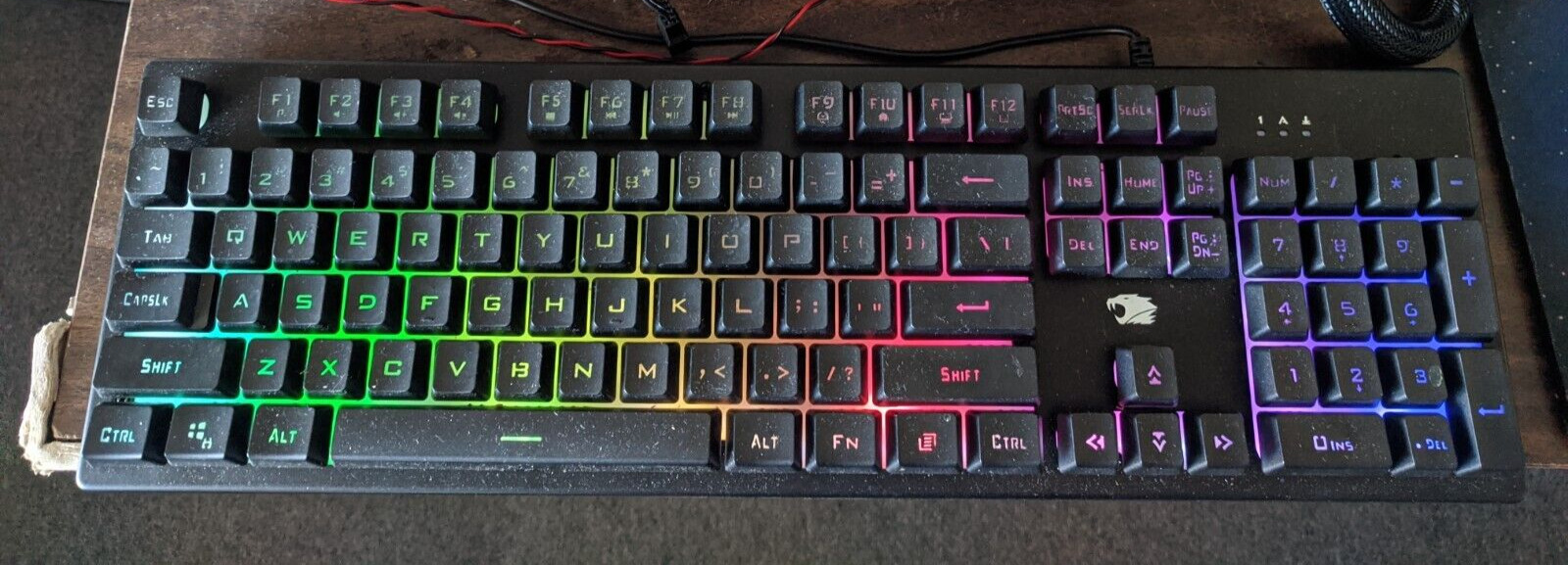 Genuine iBuyPower RGB BackLit Color-Changing PC Wired USB Gaming Keyboard KB