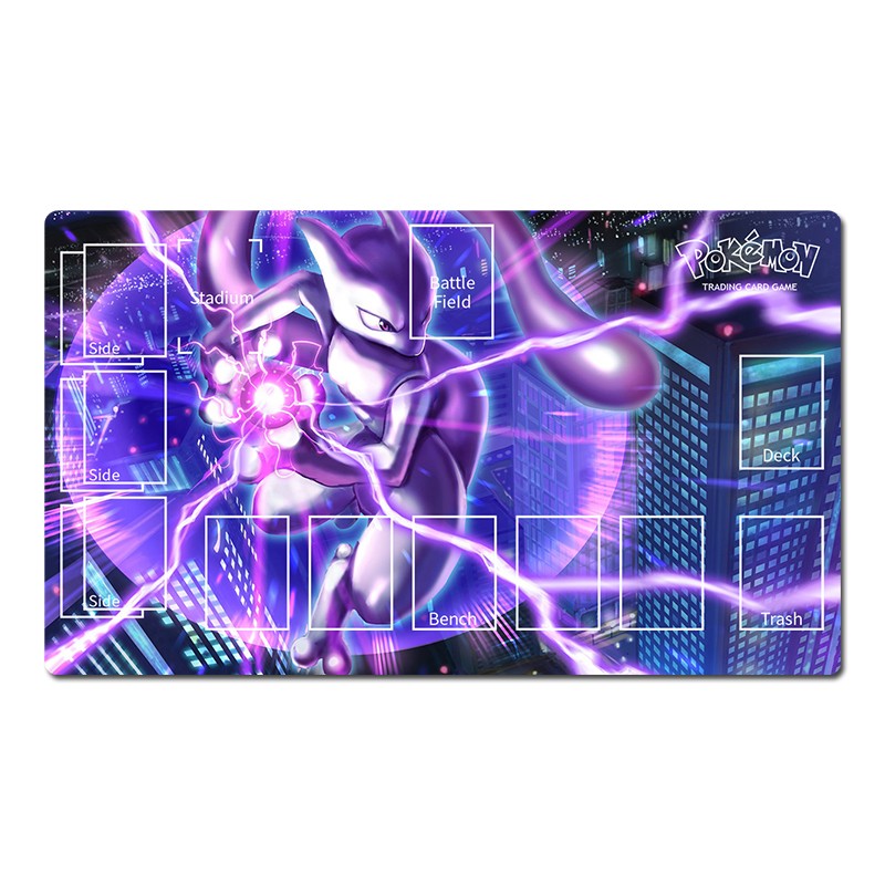 Pokemon Duel Playmat Mewtwo TCG CCG Play Pad Trading Card Game Mat Mousepad