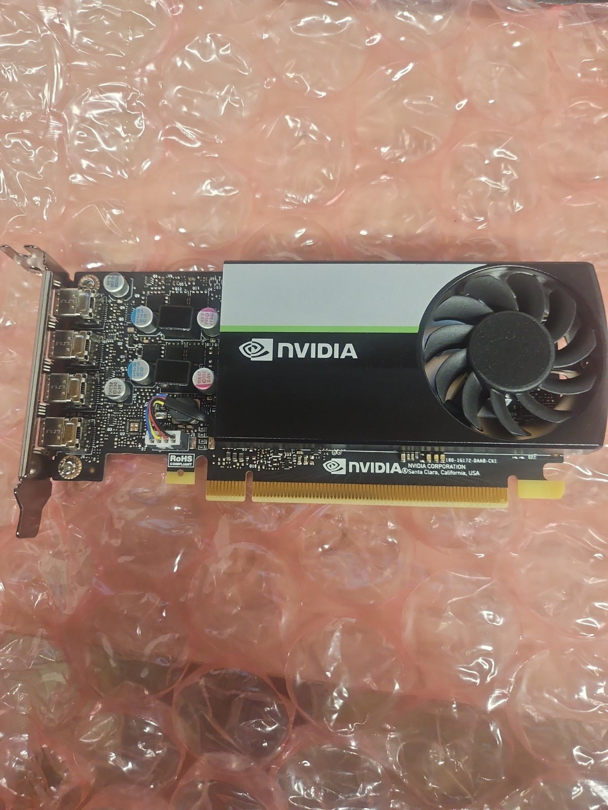 Nvidia Quadro T1000 8GB GDDR6 PCIe 4x Mini Display Graphics 