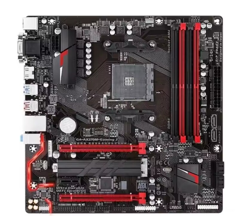 For Gigabyte GA-AX370M-Gaming 3 Motherboard AMD X370 Socket AM4 DDR4 Micro ATX