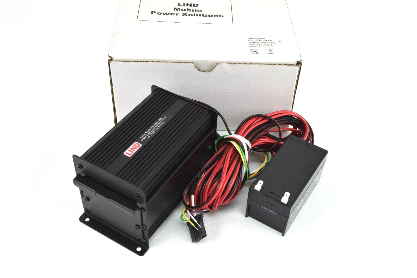 Lind Electronics Vehicle Battery Back UPS System for Panasonic Video System MK3