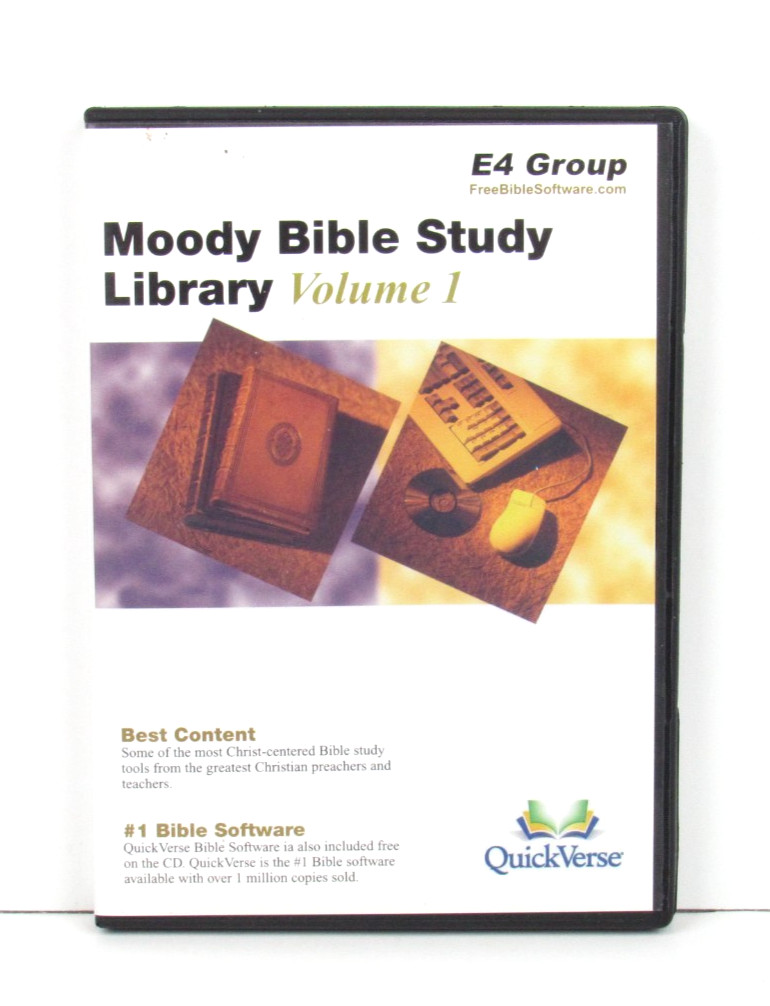 QuickVerse E4 Moody Bible Study Library Vol. 1 PC Software Tested Works
