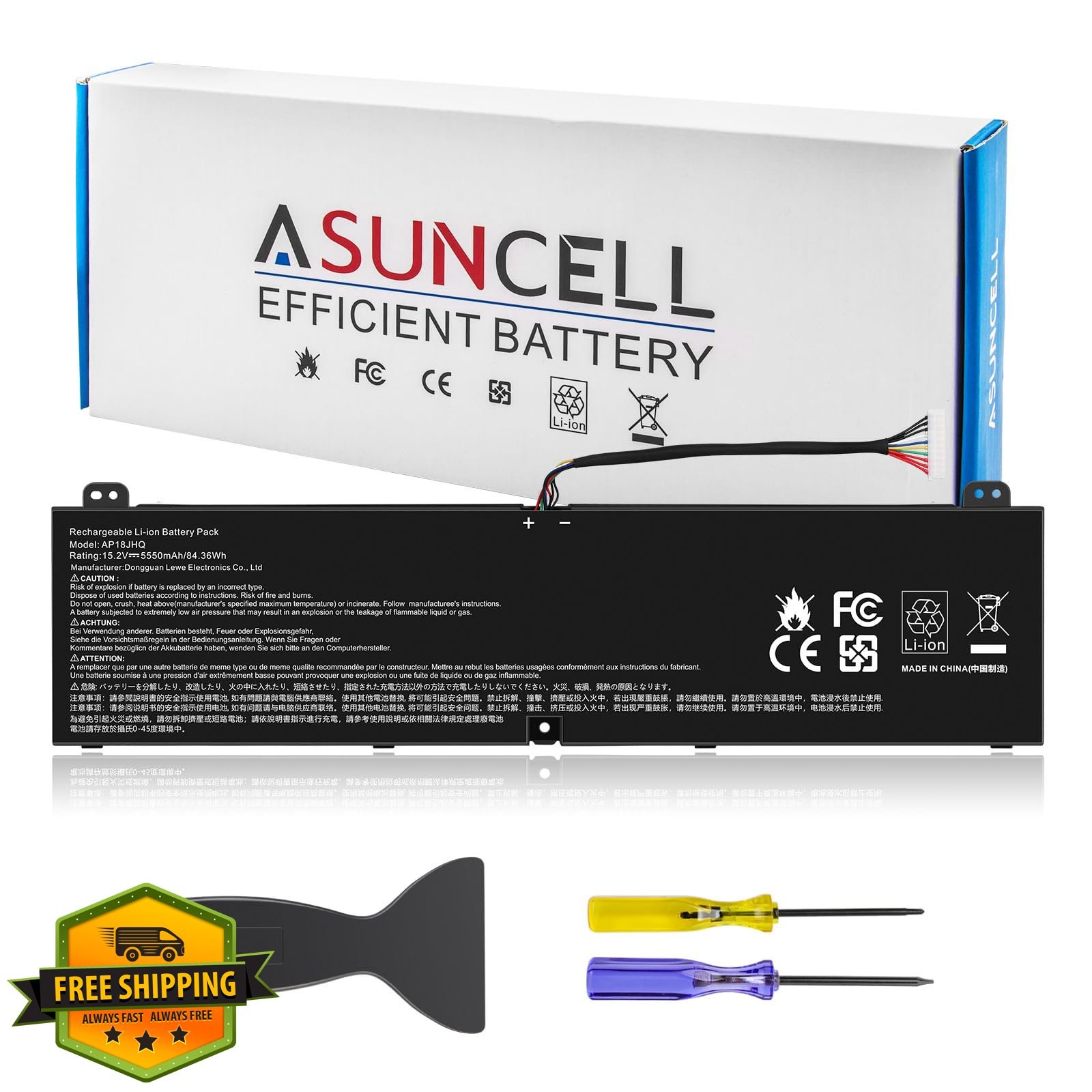 AP18JHQ Laptop Battery Acer ConceptD 7 CN715 Predator Triton 500