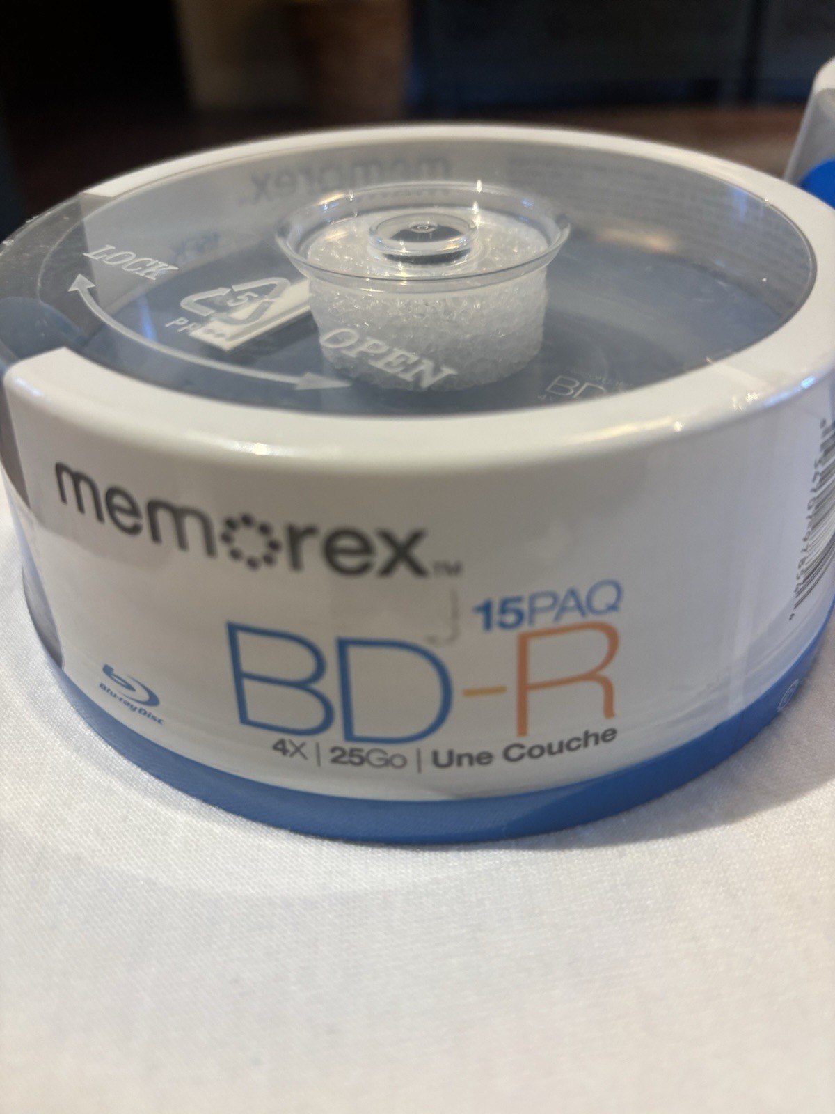 Memorex BD-R. 4X 25GB Single Layer 15 Pk