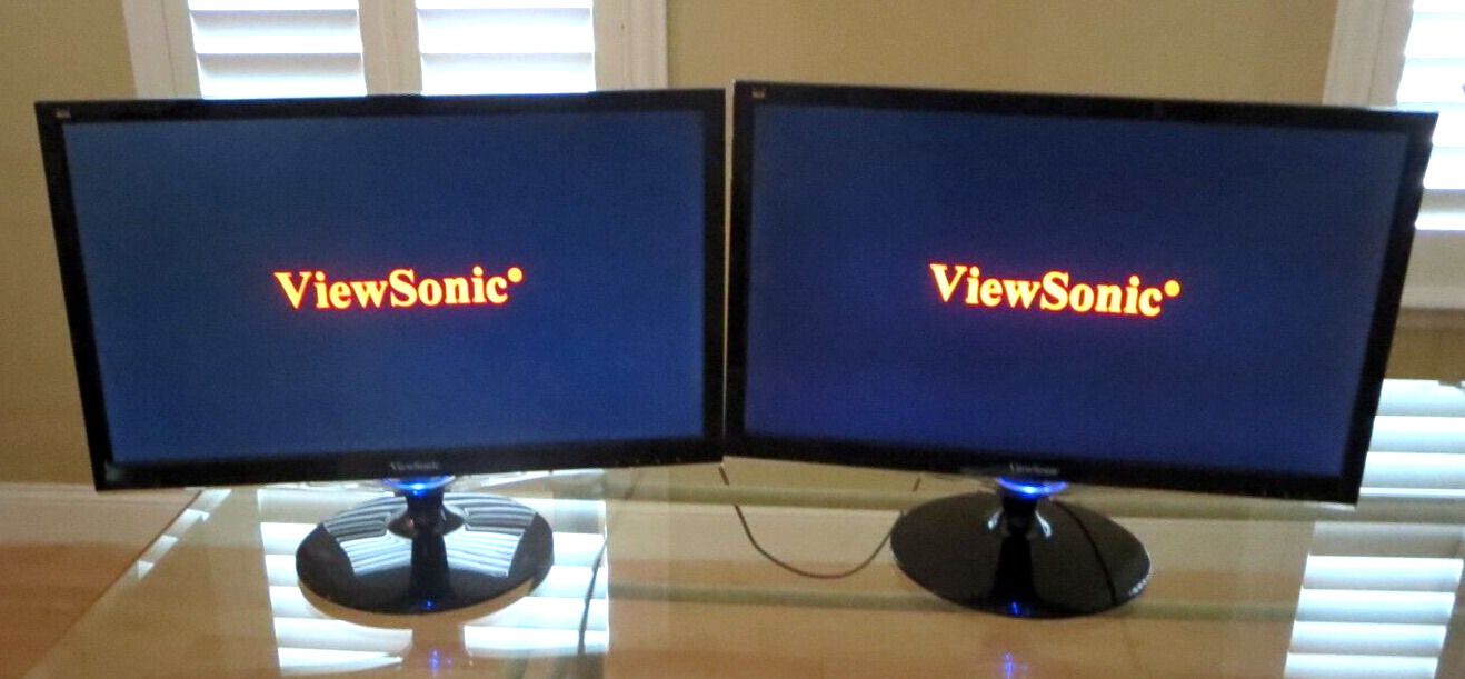 ViewSonic VX 2252MH VS15560 21.5in LED Monitor w/Speakers (Two Monitors)