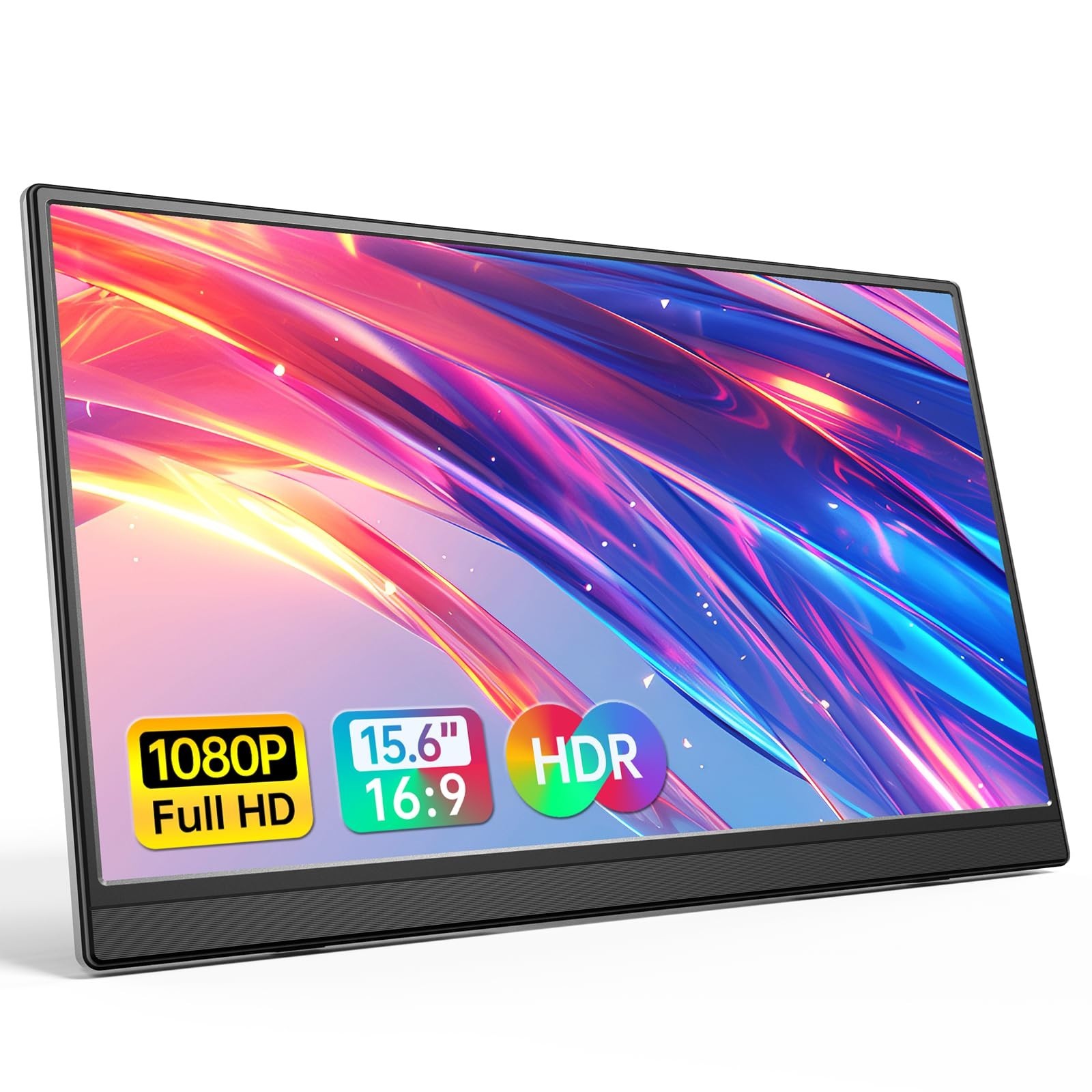 Lifelong 15.6" 1080P Portable Monitor G70-T - IPS, Built-In Speakers, 60Hz, HDMI