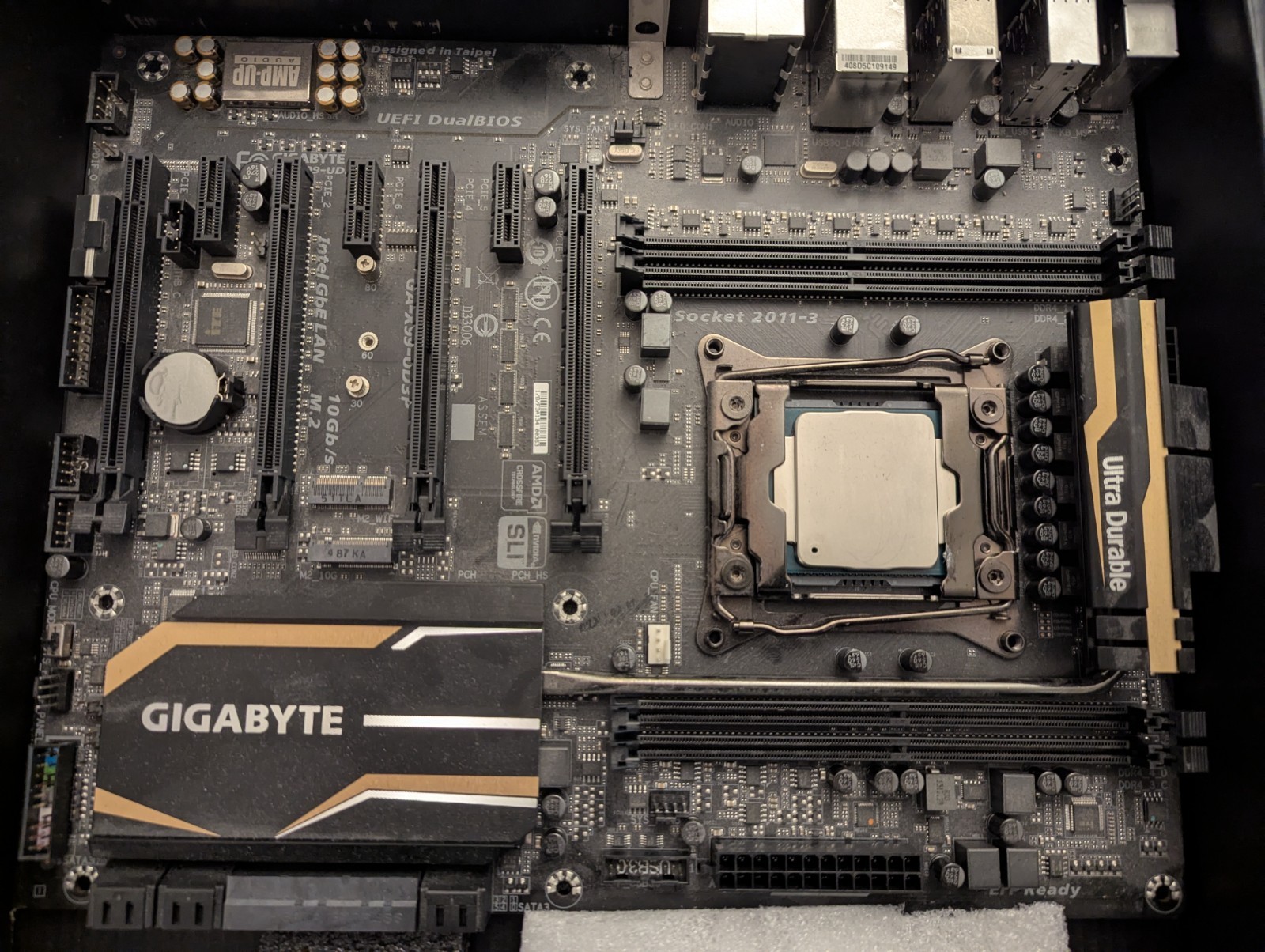 GA-X99-UD3P (rev. 1.0), Intel Core i7-5960X 8-Core, Cooler + Rare Thunderbolt