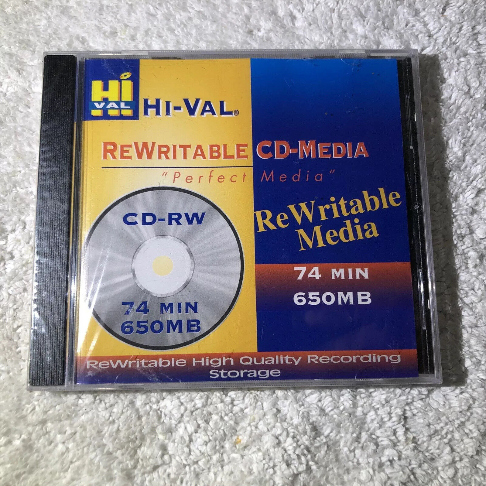 Hi-Val Rewritable Cd-Media CD-RW 74 Minutes 650 MB