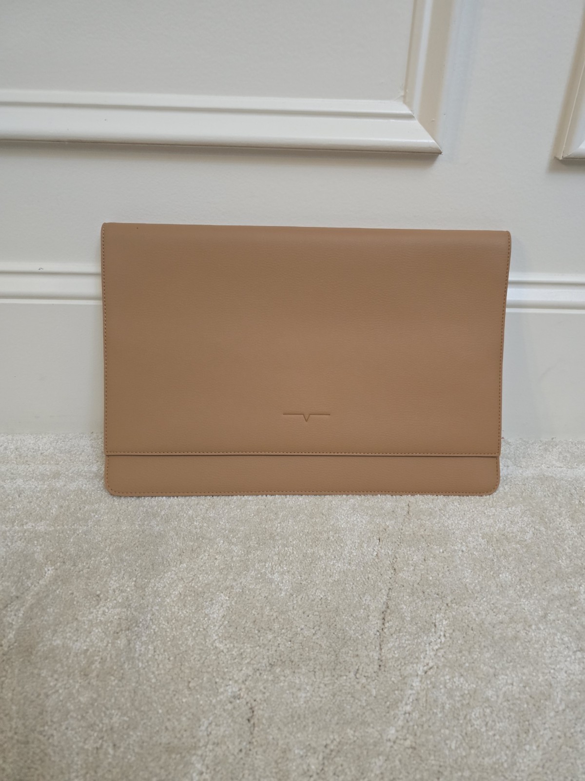 Von Holzhausen Macbook 13" Sleeve Vegan Leather Laptop Case Brown Caramel 
