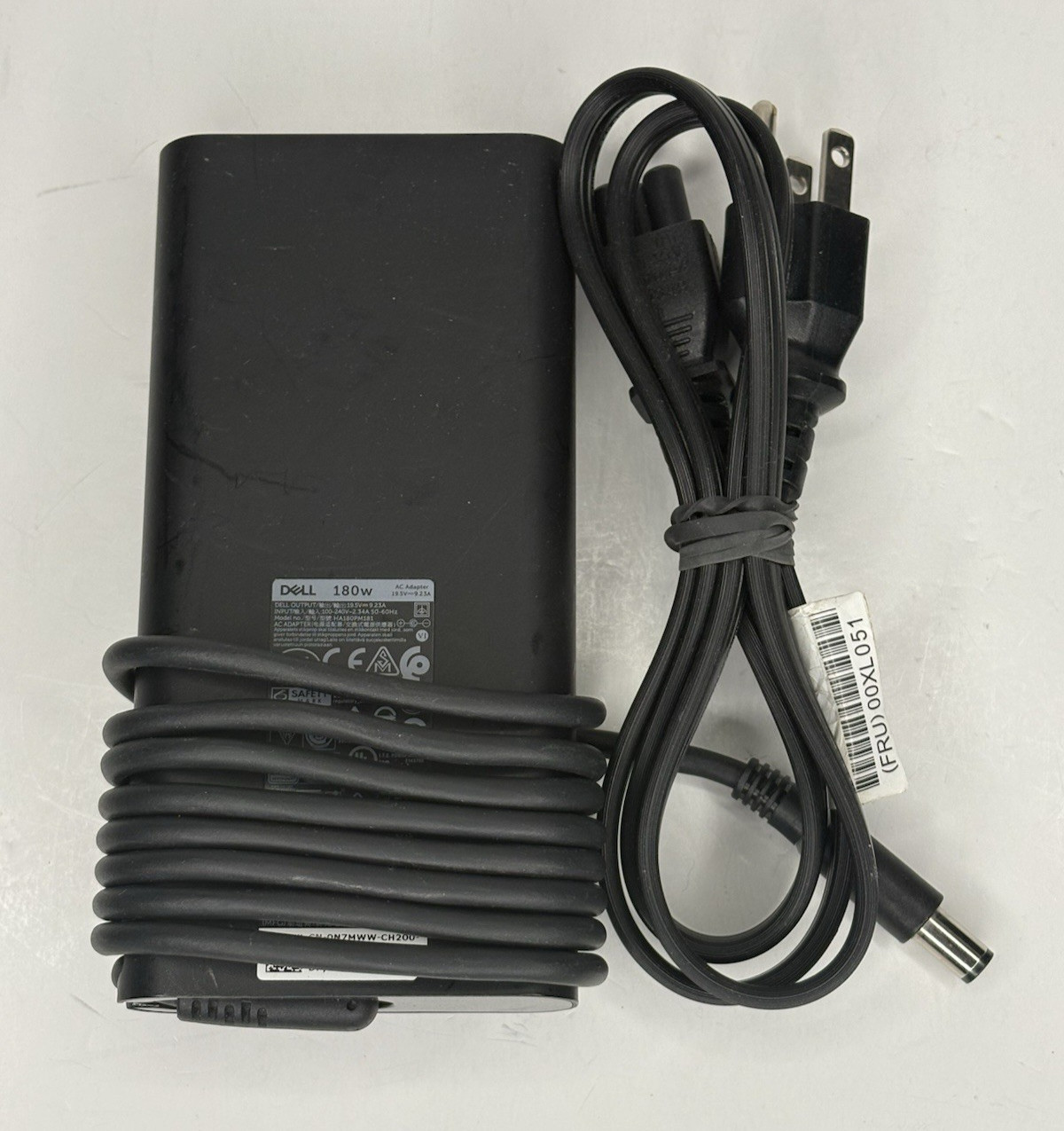 Genuine Dell 180W AC Power Adapter Slim Charger 19.5V 9.23A HA180PM181