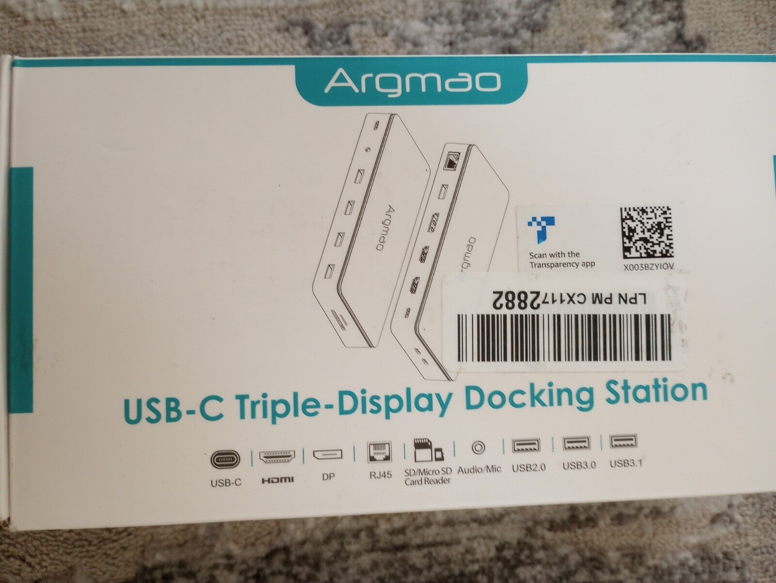 Argmao USB-C Triple Display Docking Station FOR SELECTED MACBOOKS, 