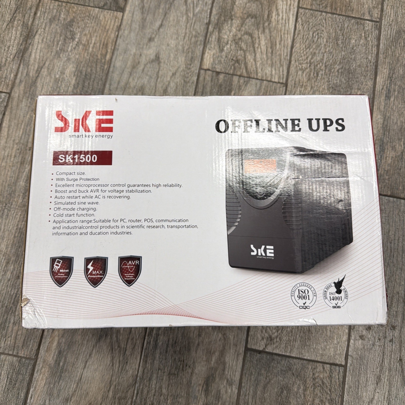 1500VA/900W Ups Battery Backup and Surge Protector Power Supply Unit