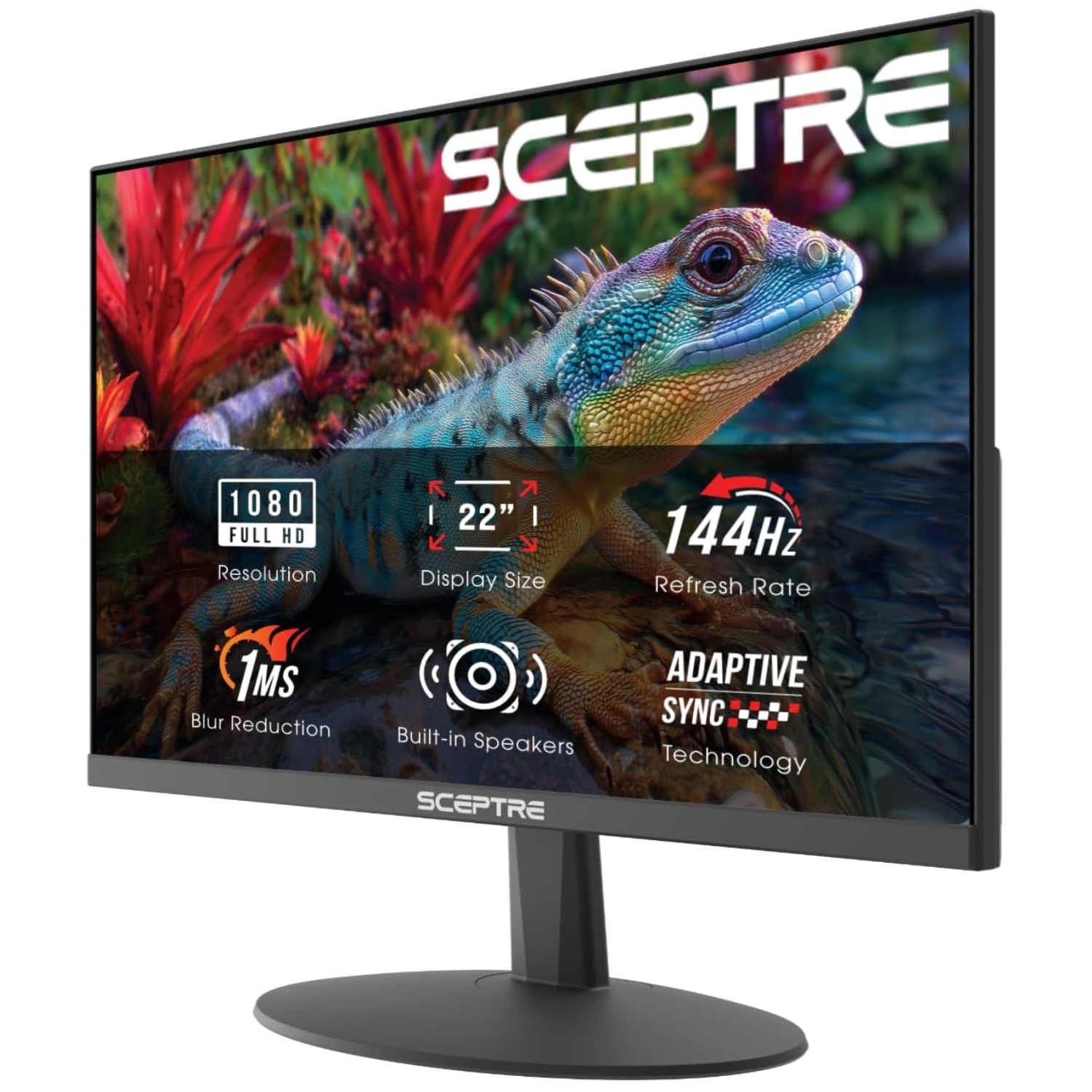 New 22-Inch Gaming Monitor, 144Hz Refresh Rate, HDMI & DisplayPort, Black 2026