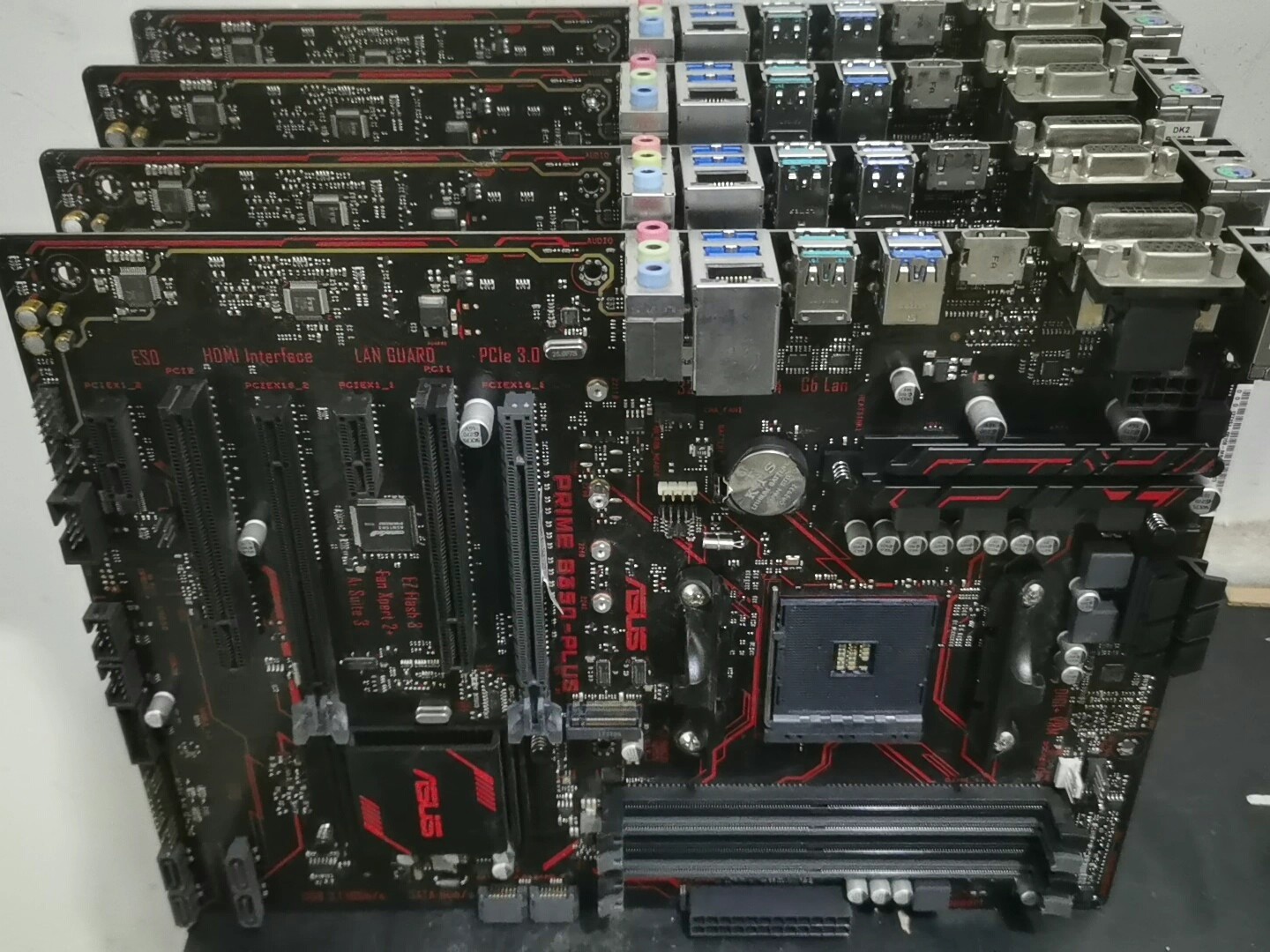 ASUS PRIME B350-PLUS AMD B350 AM4 DDR4 ATX HDMI DVI VGA Desktop Motherboard LOT
