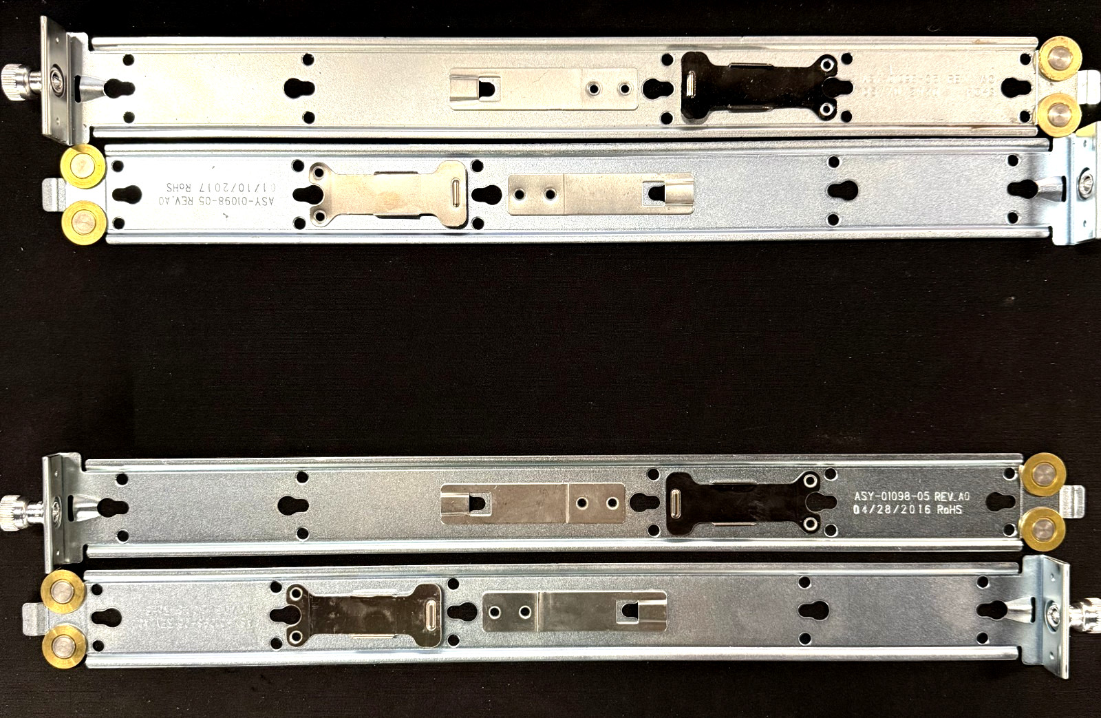 LOT OF 2 Arista 1U Inner Rail Kit Only Rack Mount Switch Mounting (ASY-01098-05)