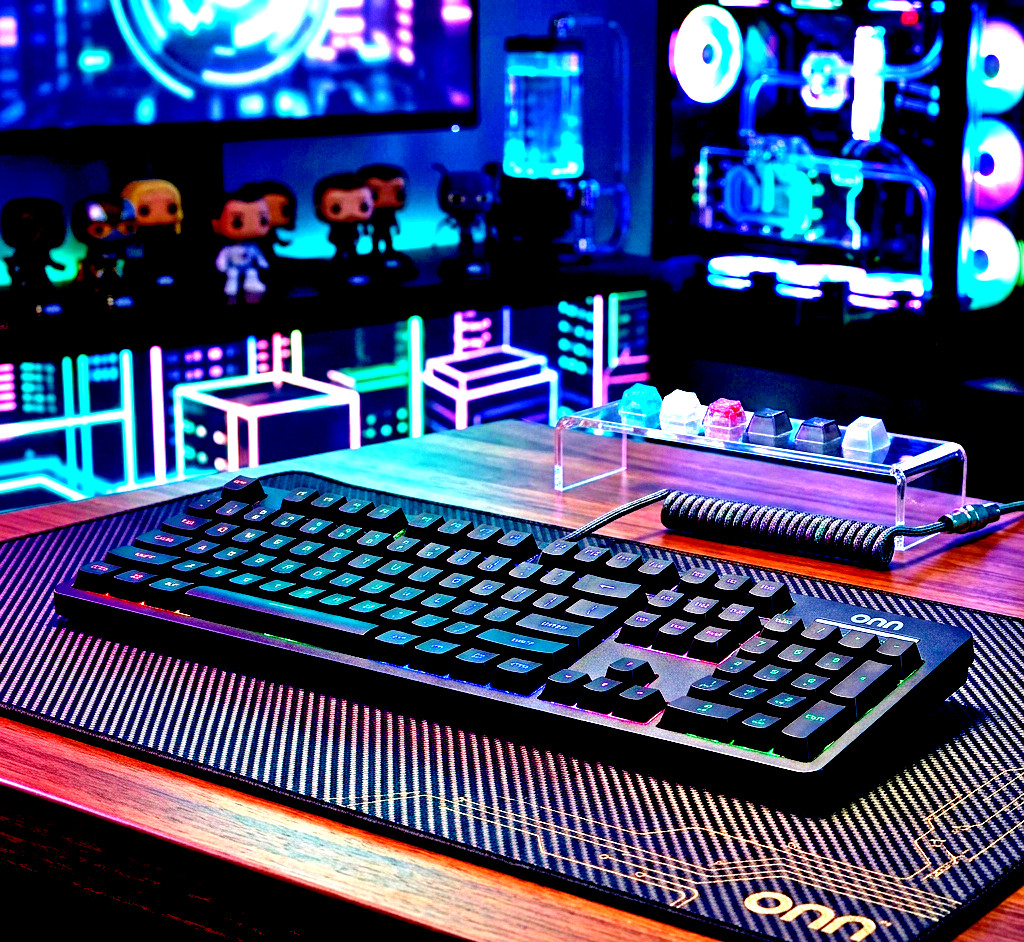 Wired LED Gaming Keyboard Backlit Gray USB Computer PC RGB Style