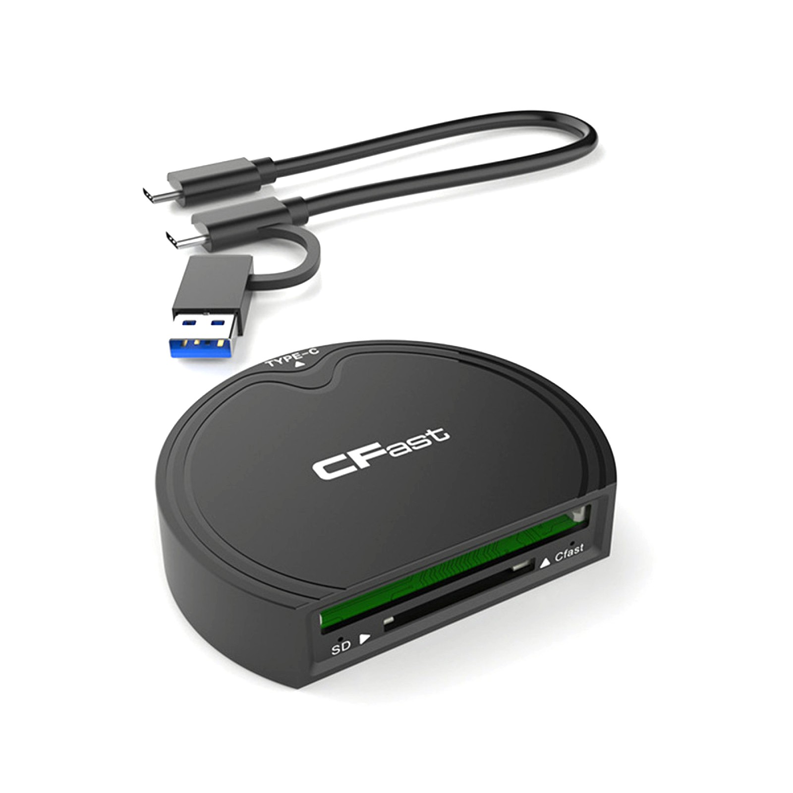 CFast 2.0/SD Memory Card Adapter USB3.2 Gen2 High Speed Card Reader 10Gbps