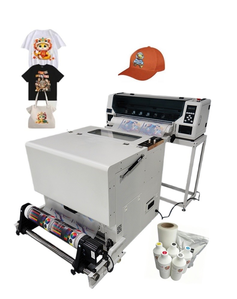 24inch DTF Printer With Shaker Dryer Dual XP600 Heads for T-Shirt Heat Transfer