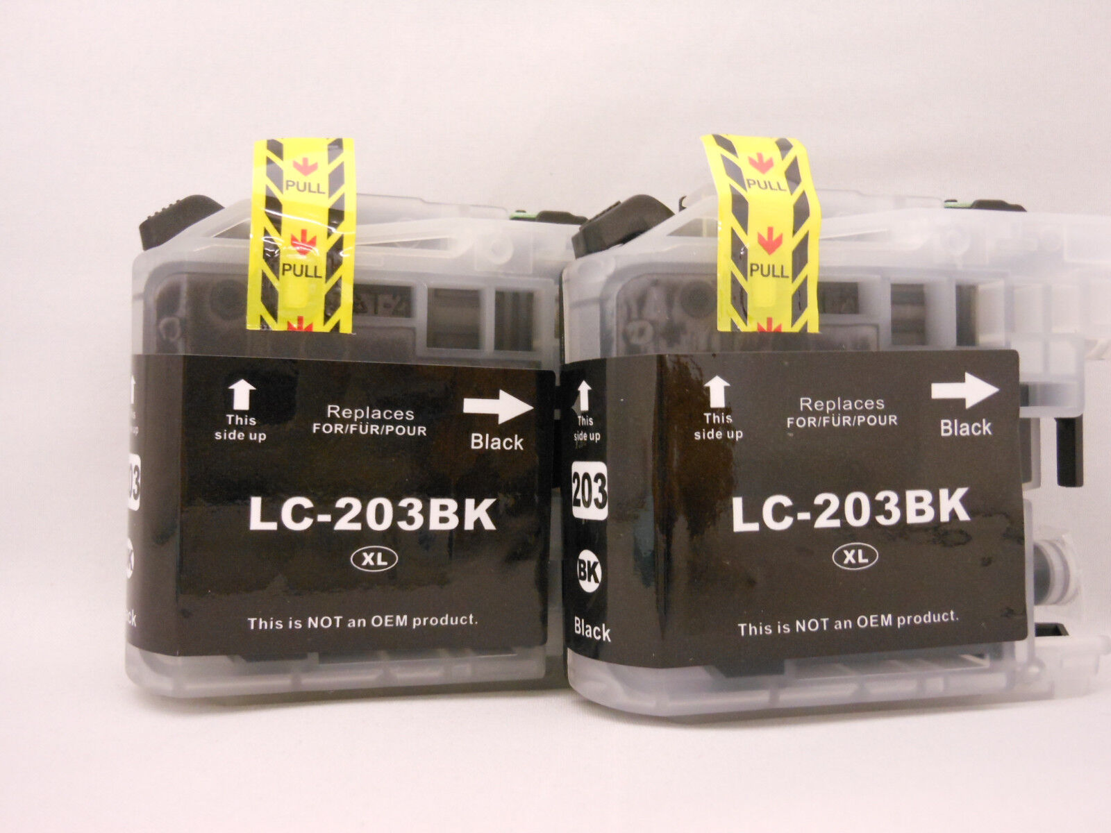 2pK LC203 Black Inkjet Cartridge for Brother MFCJ4620DW J4420DW J5620DW J5720DW