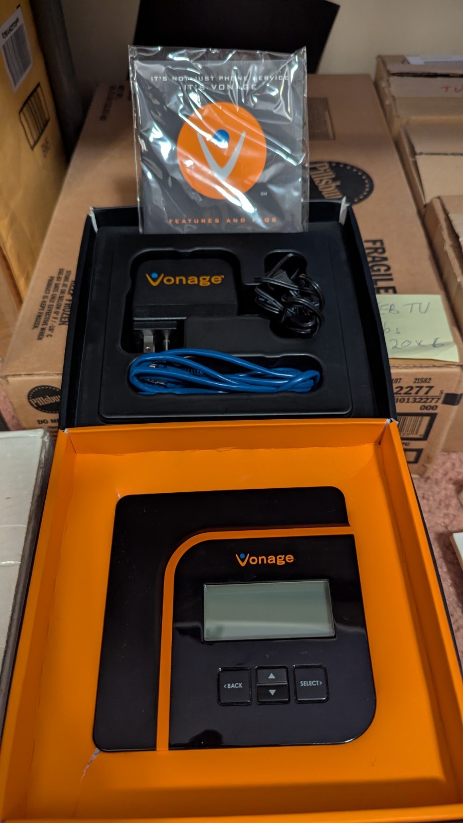 Genuine Vonage (VDV21-VD) V-Portal Digital VOlP Phone Service & Power Adapter