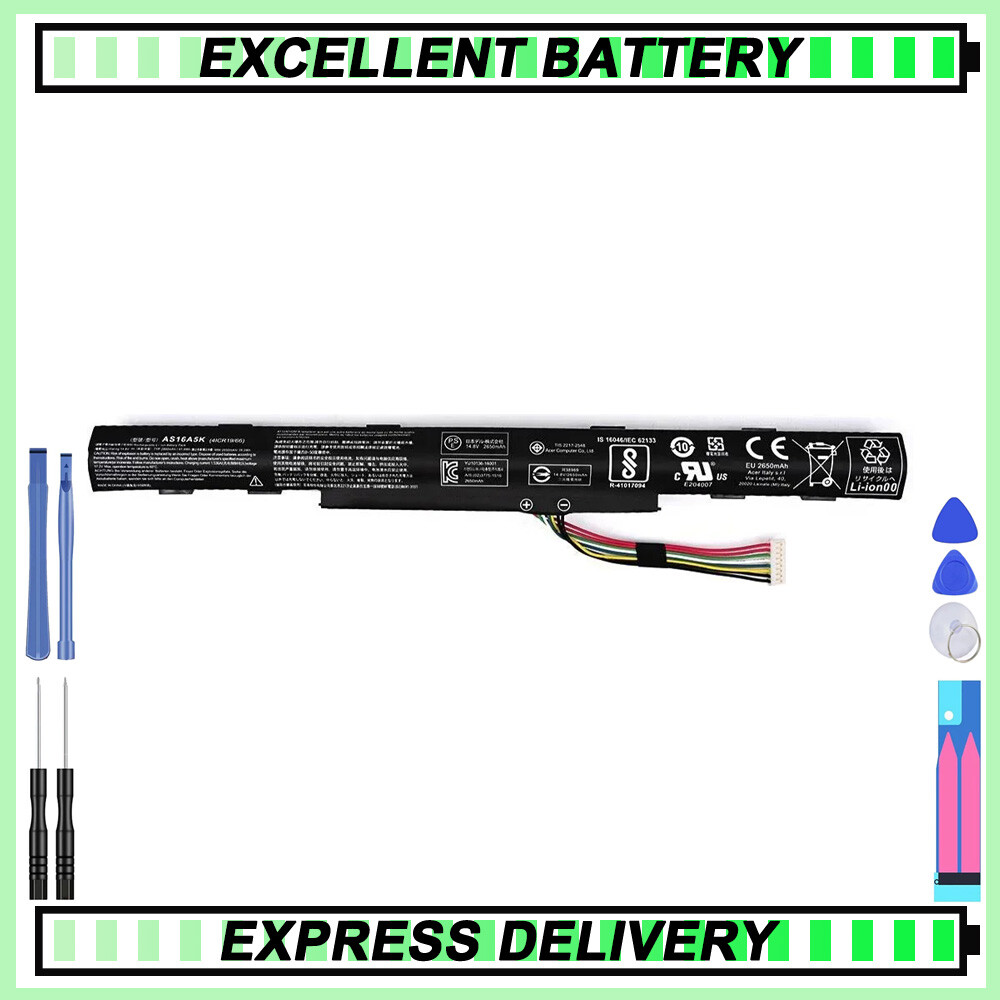 for Acer Battery AS16A5K AS16A7K AS16A8K 4ICR19/66 14.8V 41.4Wh