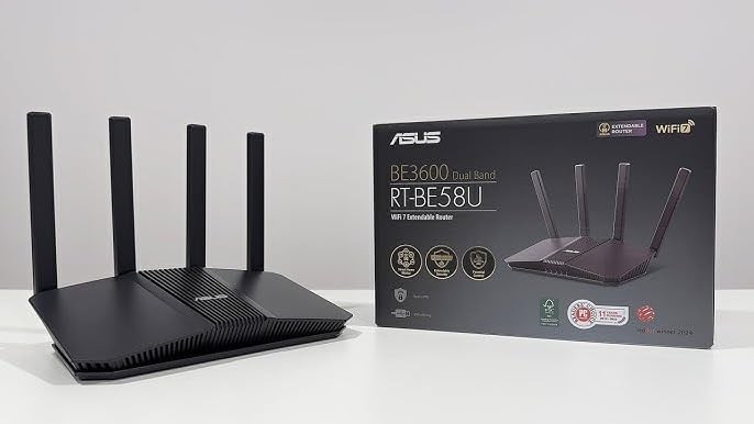 RT-BE58U WiFi 7 Router - Dual-Band, Dual-WAN, Up to 3.6 Gbps