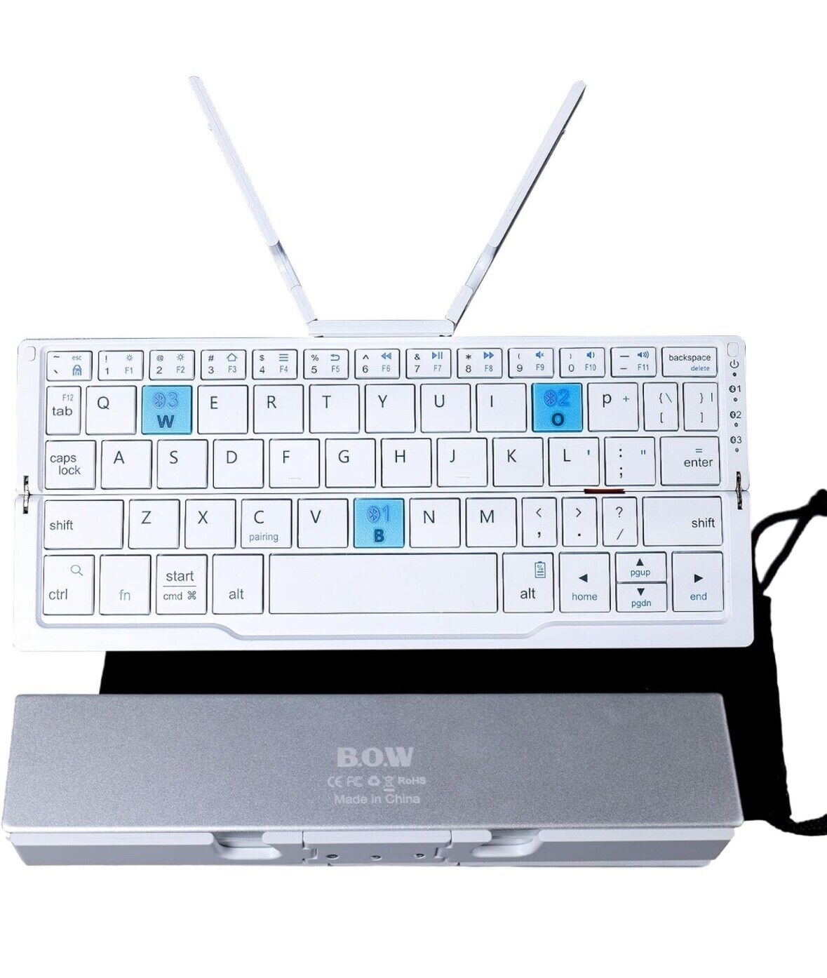 Mini teclado Bluetooth, de aleación de aluminio, teclado portátil de viaje.
