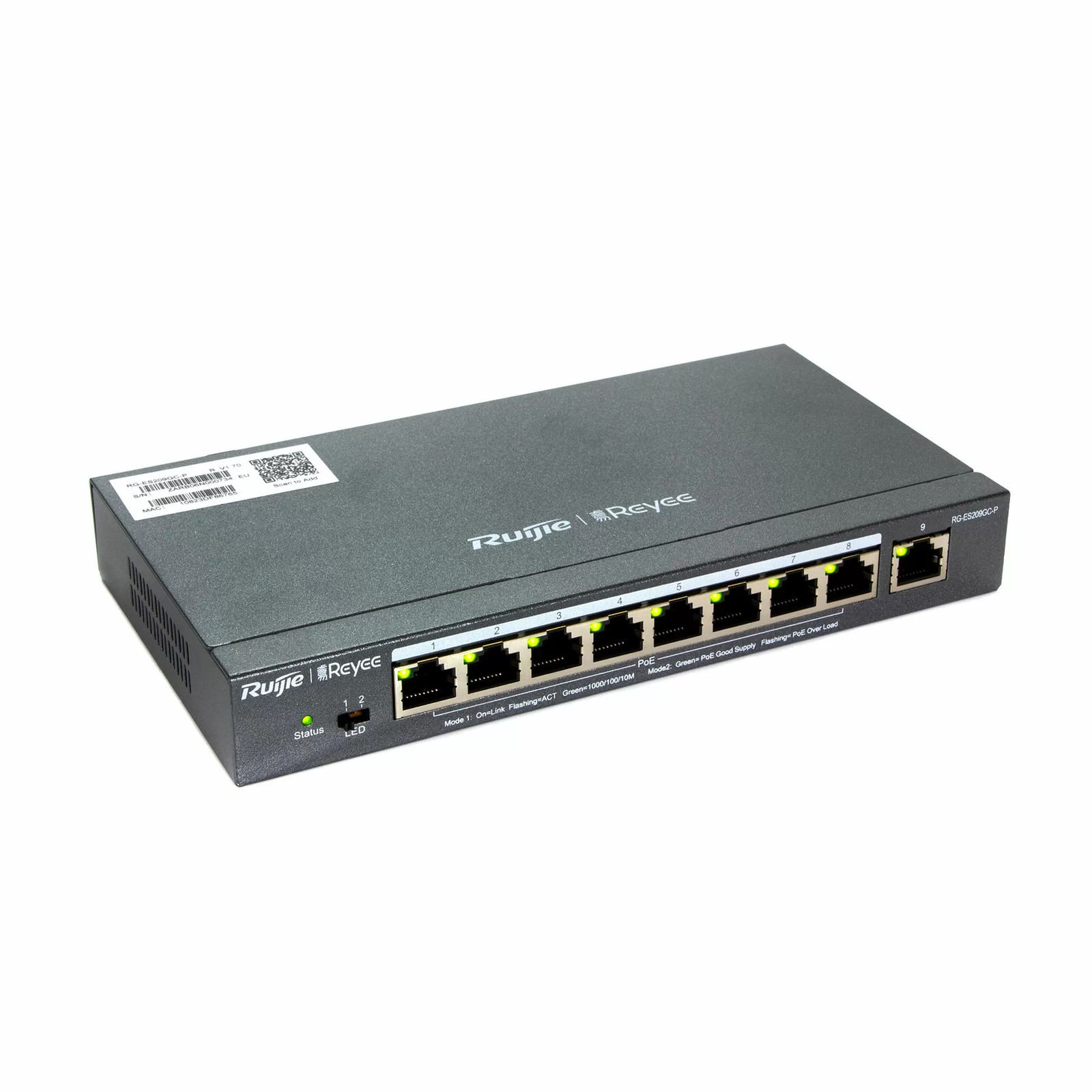 Ruijie RG-ES209GC-P Reyee 9-Port Gigabit Managed PoE Switch