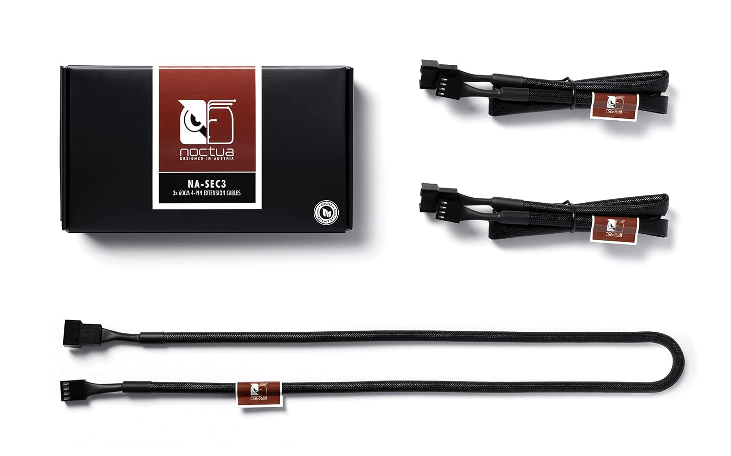 NA-SEC3, 60Cm Fan Extension Cable Set 3-Pack