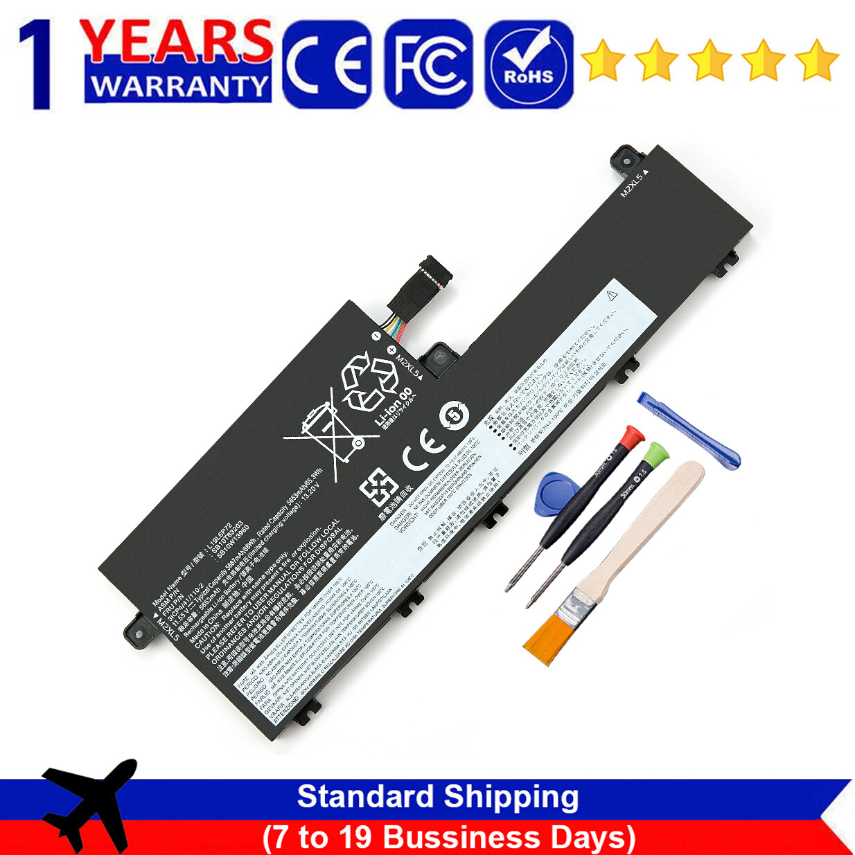L19C6P72 L19L6P72 Battery For Lenovo ThinkPad P15v 20TQ 20TR T15p 20TN Gen 1