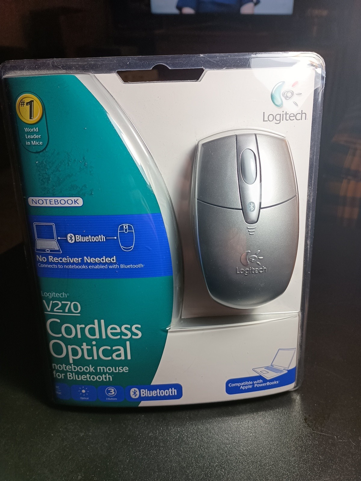 Logitech V270 Cordless Optical Mouse Bluetooth For Notebooks Laptops NEW SEALED
